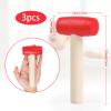 Waenerec 3pcs Toy Hammer Simulation Wooden Hammers Plastic Toddler Hammer SmallPortable Kids Maintenance Tools Toys Pretend Fake Mallet Hammers for Boys Girls view 3