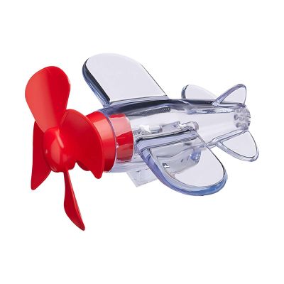 Bike Decoration Funny Small Wind Up Airplane Aircraft for Handlebar Cute Scooter Bicycle Motorcycle Cycling Accessories Gifts (Red)