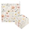 Bolaz Baby Gauze Towels for Kids Soft Handkerchief Newborn 100% Cotton Cream Flower Cute Absorbent 12x12 Inch 3 Pack view 1