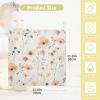 Bolaz Baby Gauze Towels for Kids Soft Handkerchief Newborn 100% Cotton Cream Flower Cute Absorbent 12x12 Inch 3 Pack view 3
