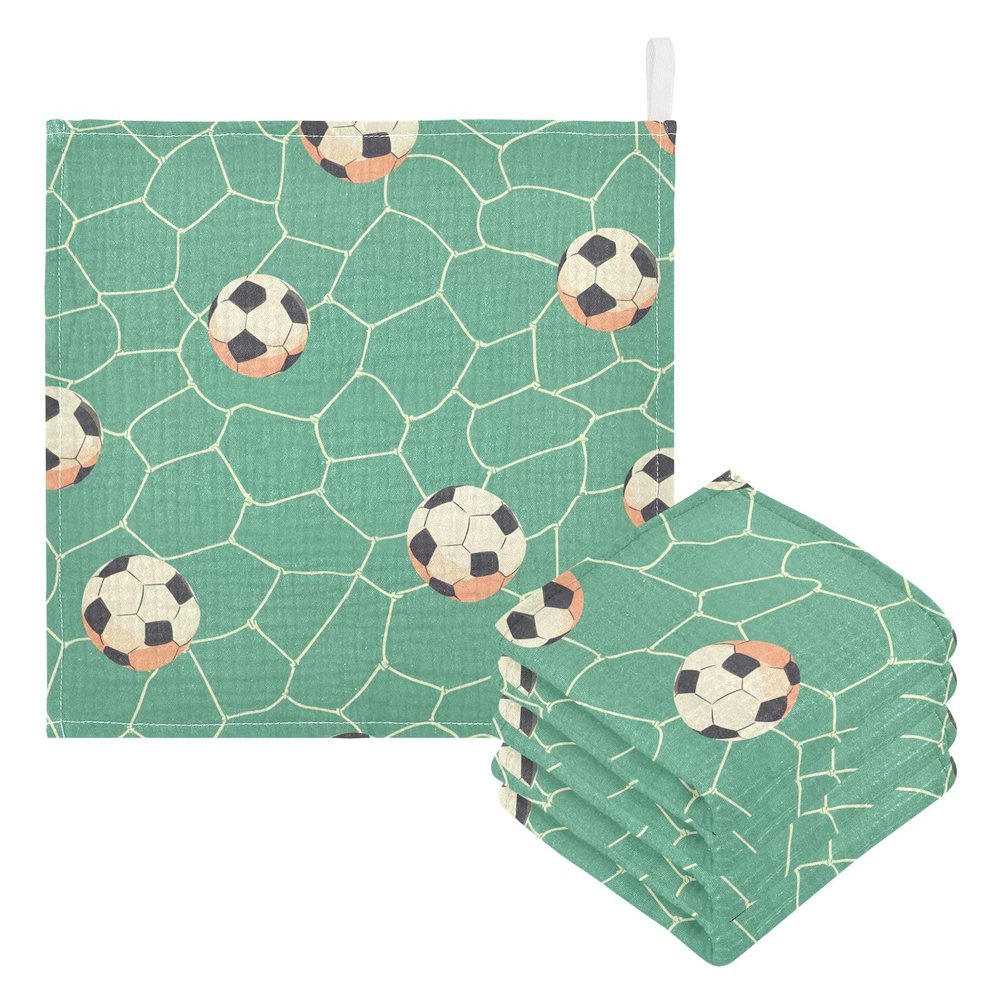 Bolaz Baby Gauze Towels for Kids Soft Handkerchief Newborn 100% Cotton Football Net Absorbent 12x12 Inch 3 Pack