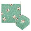 Bolaz Baby Gauze Towels for Kids Soft Handkerchief Newborn 100% Cotton Football Net Absorbent 12x12 Inch 3 Pack view 1