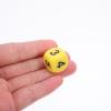 Angoily 12pcs Acrylic Number Dice, 6-Sided 0-5 Numerals, Board Game Accessory, Math Learning Dice, Yellow, 0.62 Inch view 2