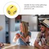 Angoily 12pcs Acrylic Number Dice, 6-Sided 0-5 Numerals, Board Game Accessory, Math Learning Dice, Yellow, 0.62 Inch view 3