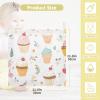 Bolaz Baby Gauze Towels for Kids Soft Handkerchief Newborn 100% Cotton Cake Cherry Ice Cream Absorbent 12x12 Inch 3 Pack view 3