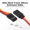 6 Pcs JR Futaba Style Servo 1 to 2 Y Harness Leads Wire Splitter Cable for RC Models Airplane 7CM view 3