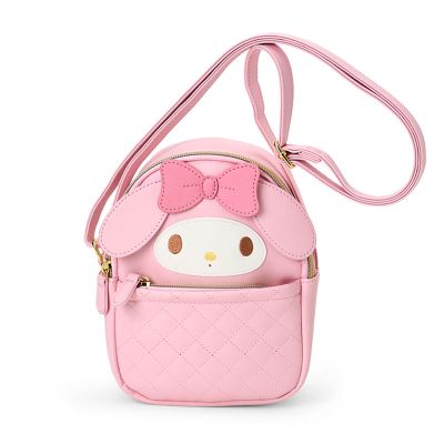 Sanrio 159808 Face Shaped Shoulder Bag, My Melody PU Leather, For Ages 3 and Up