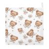 Baby Gauze Towels for Kids Soft Handkerchief Newborn 100% Cotton Bear Face Brown Absorbent 12x12 Inch 3 Pack view 2