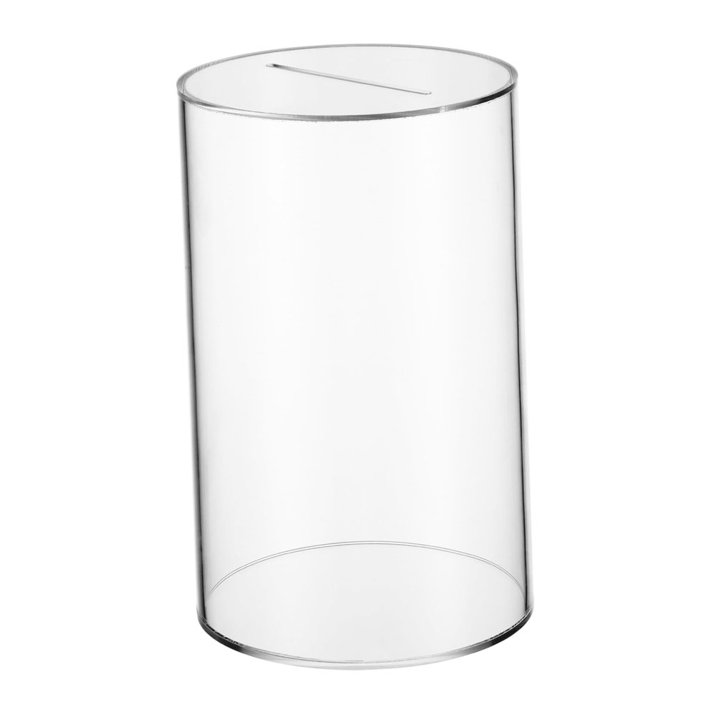 Abaodam Clear Acrylic Piggy Bank Sturdy Money Saving Box for Coins Cash Unbreakable Savings Jar for Adults and Convenient Storage for Home Office Minimalist Design