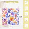 Baby Gauze Towels for Kids Soft Handkerchief Newborn 100% Cotton Botanic Watercolor Absorbent 12x12 Inch 3 Pack view 3