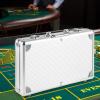 Acrux7 300PCS Capacity Empty Poker Chip Cases Aluminum Alloy Poker Chip Display Case with Key and Lock view 3