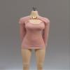 SssHam 1/6 Scale Female,Figure Doll Clothes Shoulder Knit Tight Dress Costume for 12" Soldier Action Figure Doll(Pink) view 1