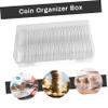 Uonlytech 40Pcs Coin Capsules Holder with Protect Gaskets and Storage Box Clear Coin Holders for Coins Plastic Coin Case for Collection and view 3