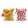 2Pcs Fruits Wet Bags 12x10 Inch, Strawberry Orange Waterproof Travel Laundry Bags, Reusable Wet Dry Bag for Swimsuit Beach Diapers Dirty Yoga Gym Clothes, Travel Gifts for Women Friend Travelers view 1