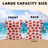 2Pcs Fruits Wet Bags 12x10 Inch, Strawberry Orange Waterproof Travel Laundry Bags, Reusable Wet Dry Bag for Swimsuit Beach Diapers Dirty Yoga Gym Clothes, Travel Gifts for Women Friend Travelers view 2