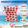 2Pcs Fruits Wet Bags 12x10 Inch, Strawberry Orange Waterproof Travel Laundry Bags, Reusable Wet Dry Bag for Swimsuit Beach Diapers Dirty Yoga Gym Clothes, Travel Gifts for Women Friend Travelers view 3