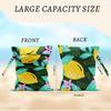 2Pcs Lemon Wet Bags 12x10 Inch, Flowers Waterproof Reusable Wet Dry Bags, Summer Washable Travel Laundry Bag for Swimsuit Beach Diapers Dirty Yoga Gym Clothes, Lemon Gifts for Women Friend Travelers view 2
