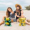 2Pcs Lemon Wet Bags 12x10 Inch, Flowers Waterproof Reusable Wet Dry Bags, Summer Washable Travel Laundry Bag for Swimsuit Beach Diapers Dirty Yoga Gym Clothes, Lemon Gifts for Women Friend Travelers view 4