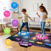 Dance Game Mat for Kids, Light Up Electronic Dance Pad with Single or Double Players Mode, 8 Key Dancing Toys Music Games with Wireless Bluetooth, Challenging Levels for Kids view 2