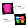 Abaodam 5pcs Beach Bucket for Fun Plastic Sand Buckets for Lightweight and Creative Design for Beach and Backyard Activities Random Color view 2