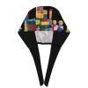 WHJSHOP Breathable Work Hat Building Block Toys Pattern Premium Peach Skin Velvet Adjustable, Soft, Versatile view 3