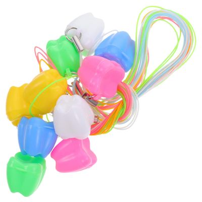 10pcs Kids Tooth Keepsake Box Set Cute Flower Design Memory Storage for Baby Teeth for Boys and Girls Sturdy Plastic for Baby Showers