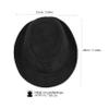 BESPORTBLE Children's Black Fedora Hat for Dance Performance Adjustable Size for Kids 58cm Girth Stylish Jazz Dance Accessory view 2