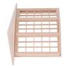 1/12 Exquisite Miniature Birchwood Bay Window, 45 Degree Corner 3 Sided DIY Model with Fine Polishing, Installation, and 3 Window Stickers view 2