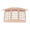 1/12 Exquisite Miniature Birchwood Bay Window, 45 Degree Corner 3 Sided DIY Model with Fine Polishing, Installation, and 3 Window Stickers view 3
