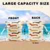 2Pcs Dog Wet Bags 12x10 Inch, Cute Dogs Waterproof Travel Laundry Bags, Washable Reusable Wet Dry Bag for Swimsuit Beach Diapers Dirty Yoga Gym Clothes, Dachshund Gifts for Women Friend Travelers view 2