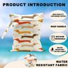 2Pcs Dog Wet Bags 12x10 Inch, Cute Dogs Waterproof Travel Laundry Bags, Washable Reusable Wet Dry Bag for Swimsuit Beach Diapers Dirty Yoga Gym Clothes, Dachshund Gifts for Women Friend Travelers view 3