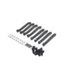 8pcs Metal Chassis Pull Rods Fixed Link Suspension Tie Rod Compatible with D90 D91 D96 D99 D99S MN90 1/12 RC Car Upgrade Parts(Red) view 3