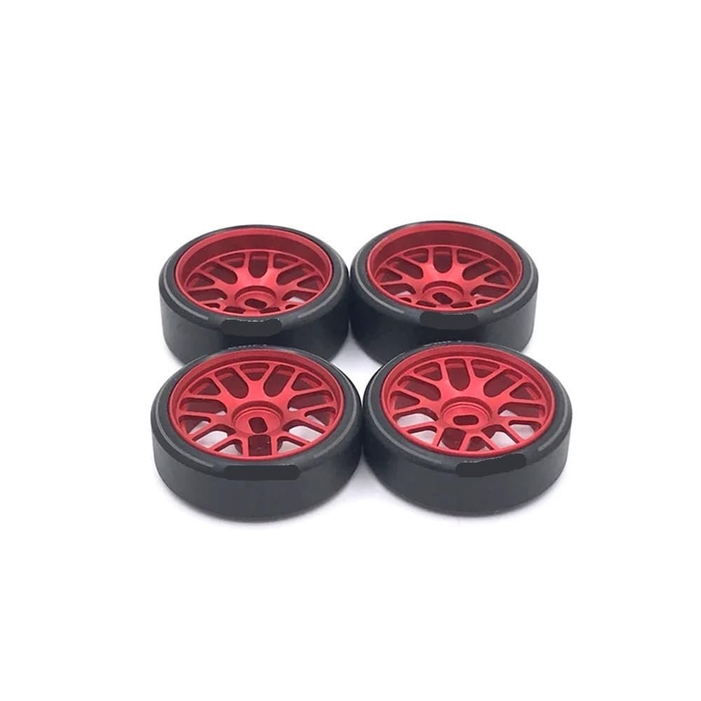 27mm Drift Wheels Compatible with 1/28 k969 k979 k989 k999 P929 P939 284131 iw04m iw02 rm02 rm03 dgawd RC Car Parts(Red)