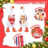 8Pcs Holiday Desk Goose Outfits 7 inch Desk Goose Bandana, Valentine's Day, All Seasons Magnetic Desk Goose Clothes Costume Triangle Scarves Neckerchief for Mini Goose Duck Statue Decor view 3
