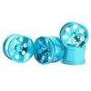 4Pcs RC Aluminum Rims Compatible with 1:10 Models D:78mm W:50mm(Sky Blue 4pcs) view 1