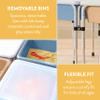 Back2School Express Quad Sensory Tables with Lids, Adjustable Table, Sand/Powder Blue view 4