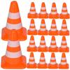 FOYTOKI 28Pcs Traffic Cones Educational for Lightweight Road Models for Traffic Simulation and Play for Learning Traffic Knowledge and Fun Activities view 1