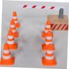 FOYTOKI 28Pcs Traffic Cones Educational for Lightweight Road Models for Traffic Simulation and Play for Learning Traffic Knowledge and Fun Activities view 3