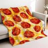 Mellowora Custom Pizza Blanket for Girls Boys, Funny Food Personalized Blanket with Name, Customized Blanket Gifts for Kids Teen Lightweight Flannel Fleece Throw for Sofa Picnic view 1