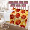 Mellowora Custom Pizza Blanket for Girls Boys, Funny Food Personalized Blanket with Name, Customized Blanket Gifts for Kids Teen Lightweight Flannel Fleece Throw for Sofa Picnic view 3