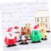 BESPORTBLE 5Pcs Xmas Clockwork Walking Adorable Santa Snowman Reindeer Penguin for Christmas Party Favors Safe Design for view 3