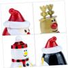 BESPORTBLE 5Pcs Xmas Clockwork Walking Adorable Santa Snowman Reindeer Penguin for Christmas Party Favors Safe Design for view 4