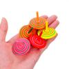 NUOBESTY Wooden Spinning Tops Set of 10 Handheld Painted Peg-Top Gyroscopes Educational Toys for Kids Enhancing Hand-Eye Coordination Creativity and Cognitive Skills view 3