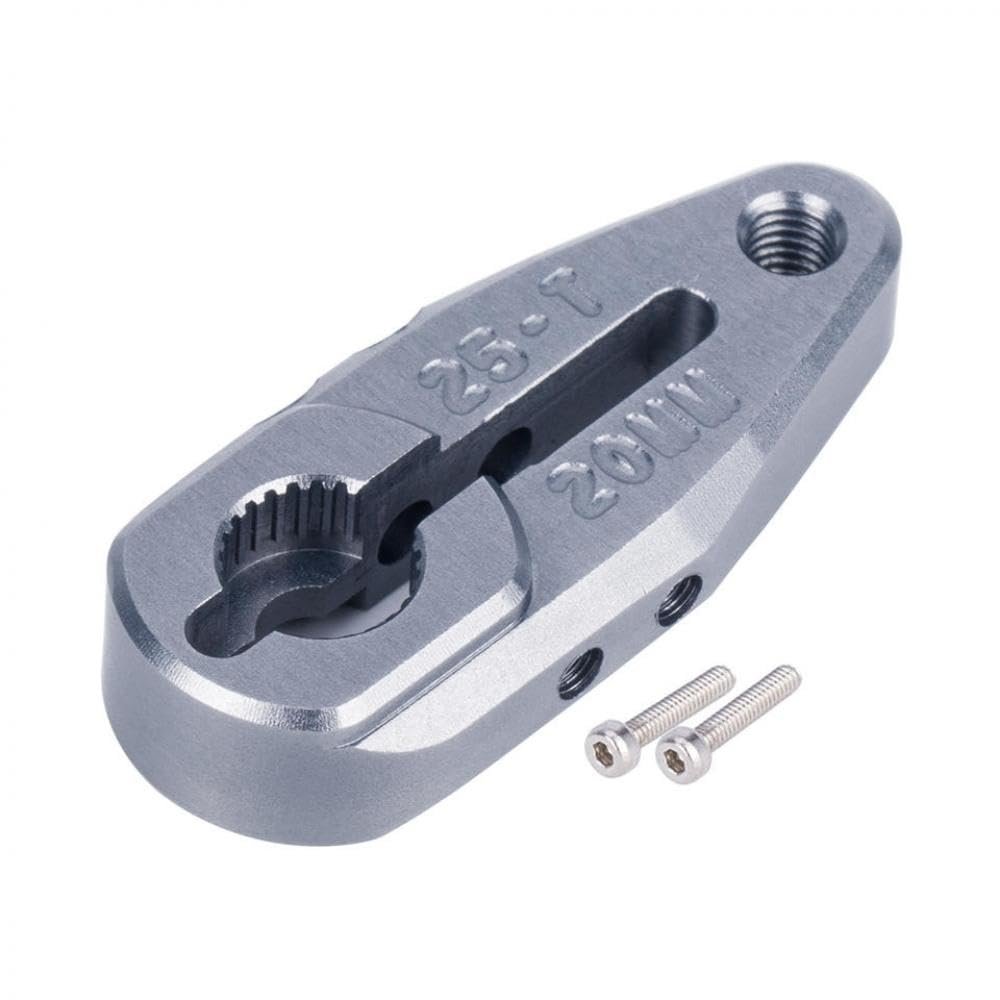 25T Servo Horn 20/24mm Compatible with Protek Savox Futaba Servos Compatible with 1/10 Buggy Raider 2WD 7075 Aluminum Clamping(Titanium 20mm)