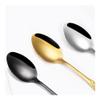 2/4/6/12 Pieces Sliver Spoons Gold Dinner Set Stainless Steel Tableware Western Soup Spoon Mirror Black Cutlery(Sliver,12PCS) view 3