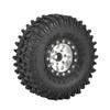 1.55 Inch Metal Beadlock Wheels and Off Road Tires Suitable Compatible with 1/10 1/12 RC Toy Cars Compatible with Jimny FMS UTB18(SR-BK-1PC) view 1