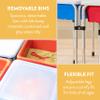 Back2School Express Adjustable Quad Sensory Tables with Lids, Childrens Furniture, Blue/Red view 4