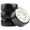 1/10 RC Drift Car Wheel and Tire Set Compatible with D3 D4 D5 Models(Whtie A 4PCS) view 1