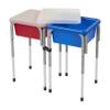 Back2School Express Adjustable Double Sensory Table with Lids, Kids Furniture, Blue/Red view 1
