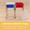 Back2School Express Adjustable Double Sensory Table with Lids, Kids Furniture, Blue/Red view 3